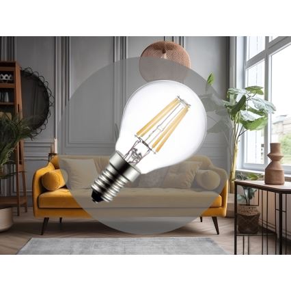 Bec LED cu filament G45 E14/6W/230V 4000K