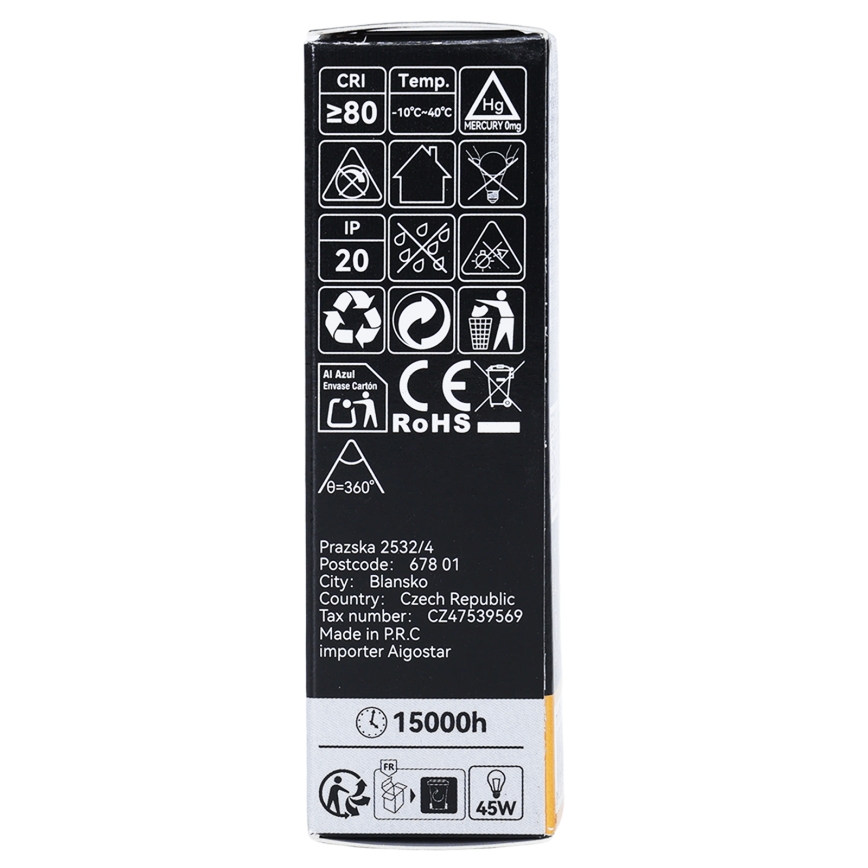 Bec LED cu filament T25 E14/6W/230V 3000K - BRILAGI