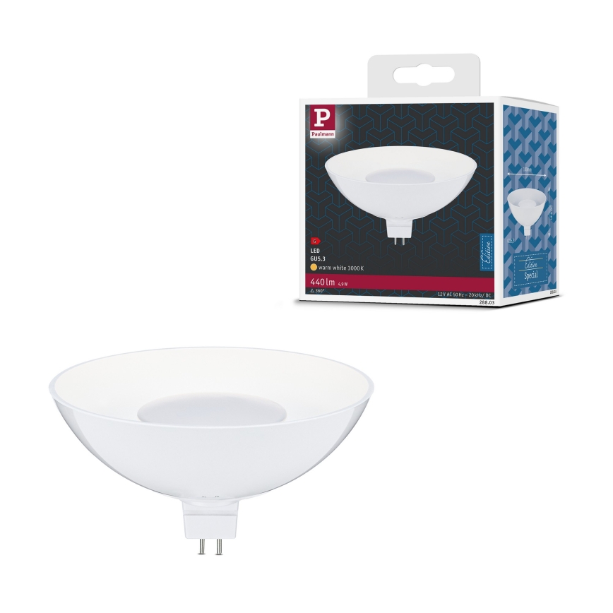 Bec LED cu reflector GU5.3, 4,9 W/12 V, 3000 K - Paulmann 28803