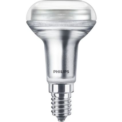 Bec LED cu reflector Philips R50, soclu E14, 1,4 W, 230 V, 2700 K