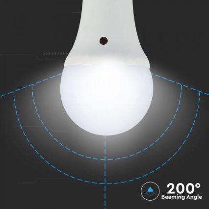 Bec LED cu senzor crepuscular E27/9W/230V 2700K
