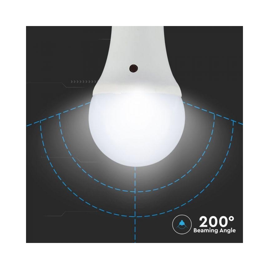 Bec LED cu senzor crepuscular E27/9W/230V 2700K