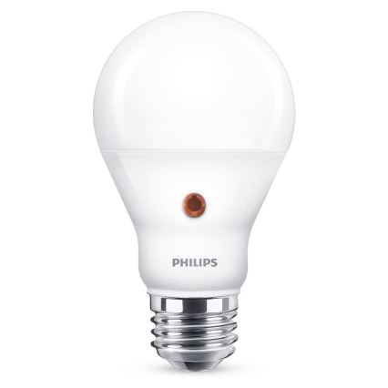 Bec LED cu senzor crepuscular Philips A60 E27/6,5W/230V 4000K