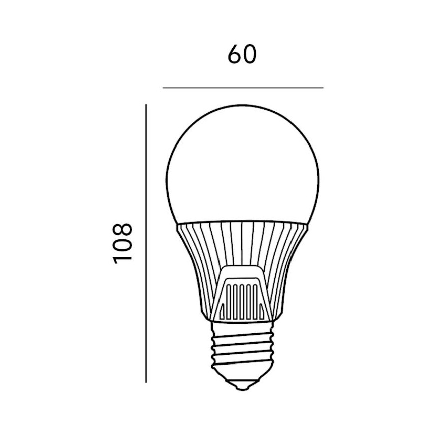Bec LED cu senzor de mișcare E27/9W/230V 6500K