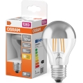 Bec LED cu vârf oglindă FILAMENT E27/6,5W/230V 2700K argintiu- Osram
