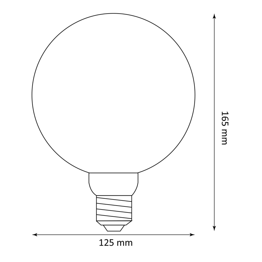 Bec LED DECO VINTAGE FILAMENT G125 E27/4W/230V 1800K