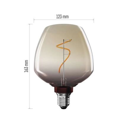 Bec LED DECO VINTAGE S123 E27/4W/230V 1800K