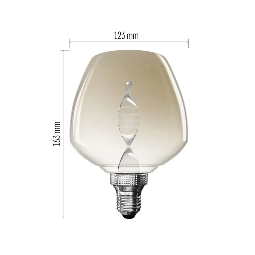 Bec LED DECO VINTAGE S123, soclu E27, 3,5W, 230V, 1800K