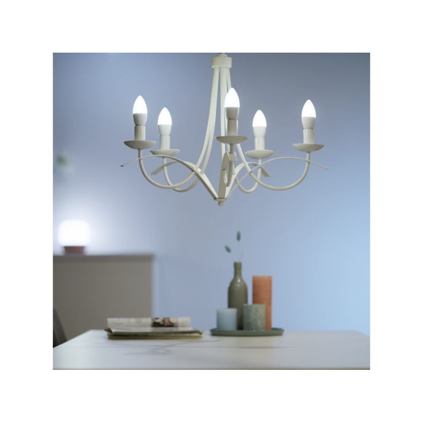 Bec LED dimabil C37 E14/4,9W/230V 2700K CRI 90 Wi-Fi WiZ