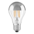 Bec LED dimabil cu cap sferic oglindit VINTAGE E27/7,5W/230V 2700K Osram