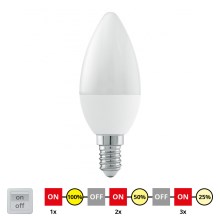 Bec LED dimabil E14/6W/230V alb cald Eglo