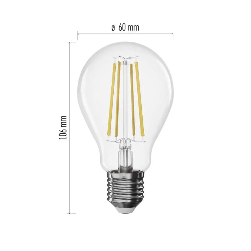 Bec LED dimabil FILAMENT A60 E27/7,5W/230V 2700K
