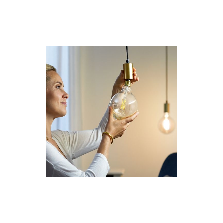 Bec LED dimabil FILAMENT G125 E27/7W/230V 2700-6500K CRI 90 Wi-Fi WiZ