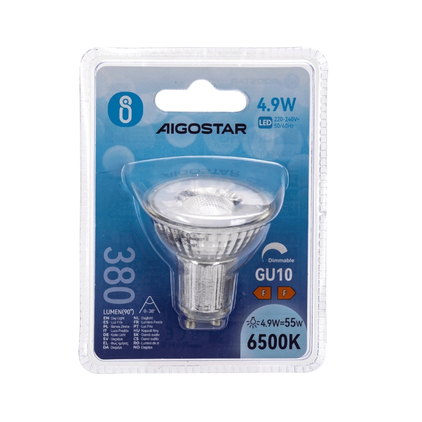 Bec LED dimabil GU10/4,9W/230V 6500K - Aigostar
