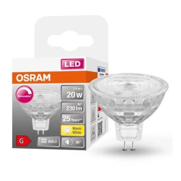 Bec LED dimabil GU5,3/3,4W/12V 2700K CRI 90 - Osram