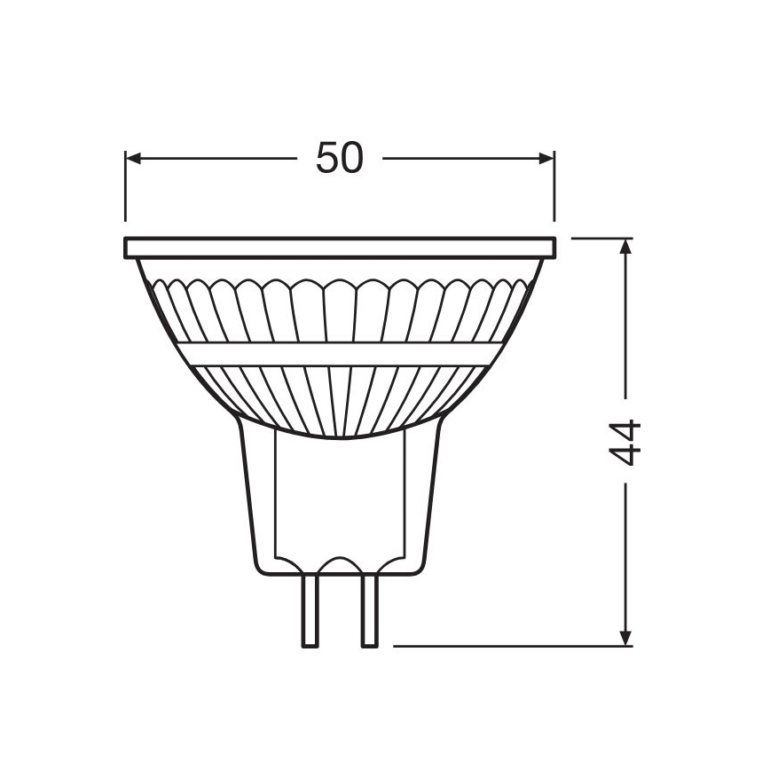 Bec LED dimabil GU5,3/3,4W/12V 2700K CRI 90 - Osram