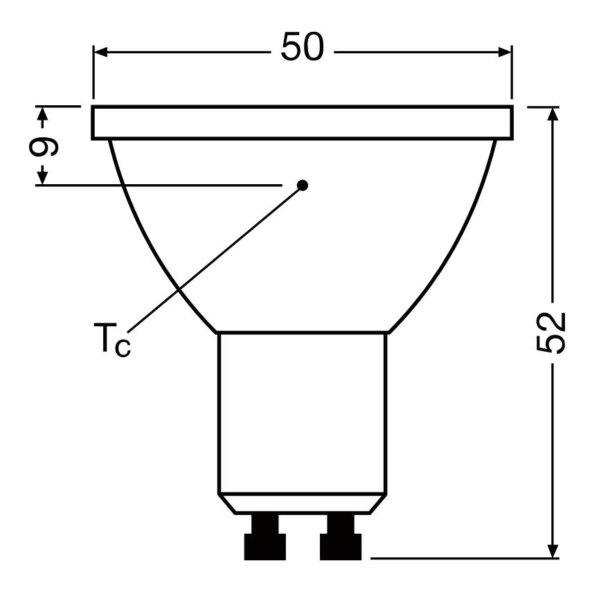 Bec LED dimabil Osram PAR16 GU10/3,7W/230V 4000K CRI 90