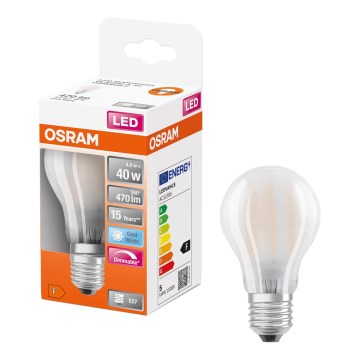 Bec LED dimabil Osram SUPERSTAR CLASSIC A60, E27, 4,8 W, 230 V, 4000 K