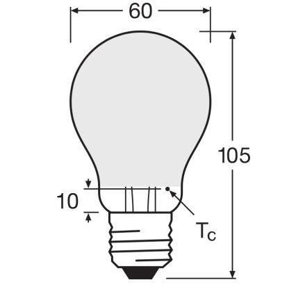 Bec LED dimabil Osram SUPERSTAR CLASSIC A60, E27, 4,8 W, 230 V, 4000 K