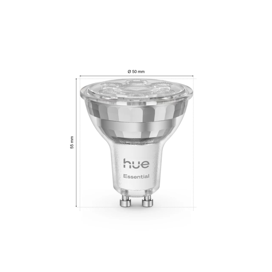 Bec LED dimabil Philips Hue White And Color Ambiance Essential GU10/4,7W/230V 2200-6500K