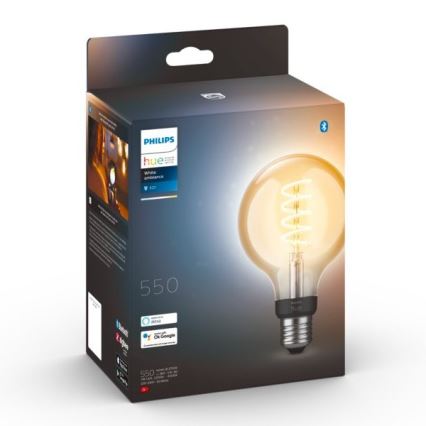 Bec LED dimabil Philips Hue WHITE AMBIANCE G93 E27/7W/230V 2200-4500K