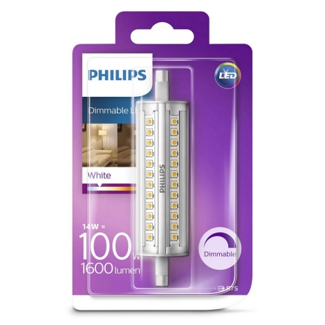 Bec LED dimabil Philips R7s/14W/230V 3000K 118 mm