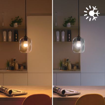 Bec LED RGB dimabil Philips SMART P45 E14/4,9W/230V 2200-6500K CRI 90
