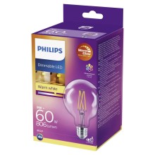 Bec LED dimabil Philips Warm Glow E27/9W/230V 2200K-2700K 