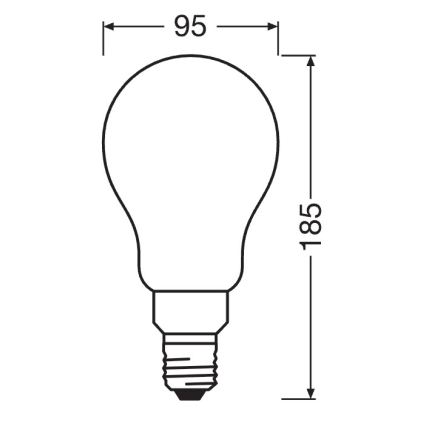 Bec LED dimabil STAR E27/24W/230V 2700K - Osram