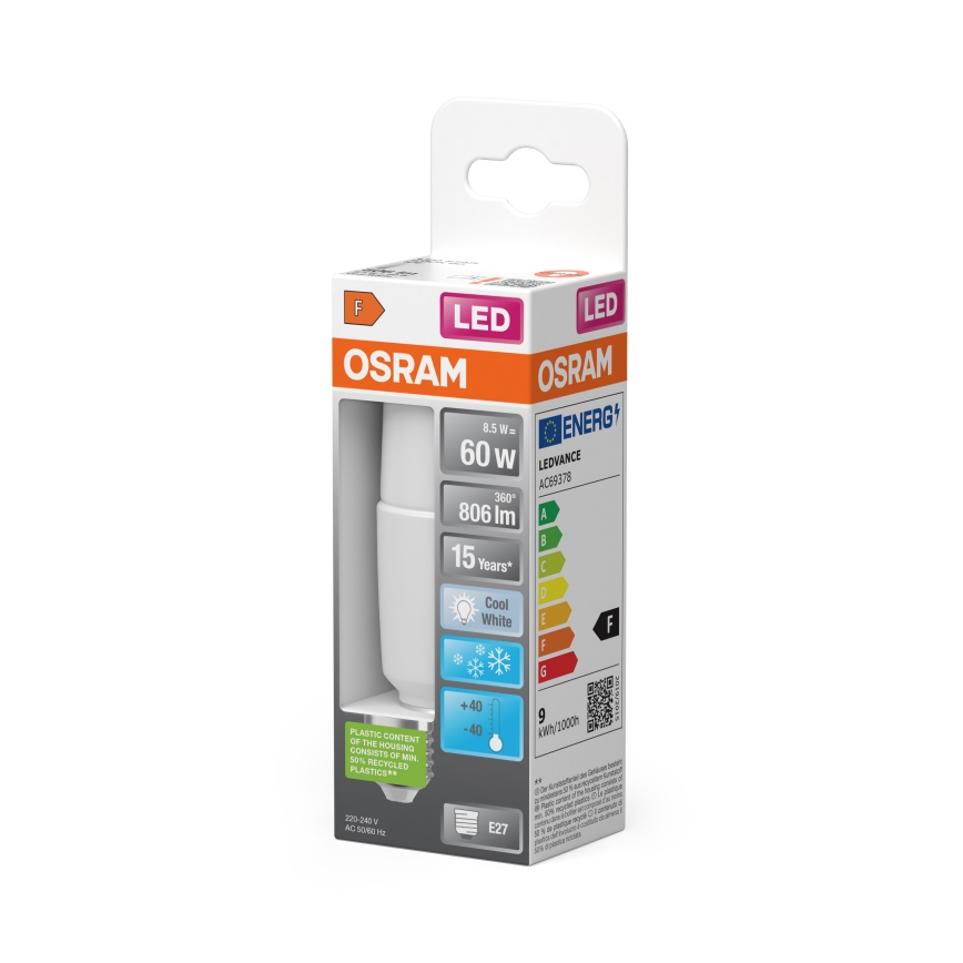 Bec LED dimabil STICK E27/8,5W/230V 4000K - Osram