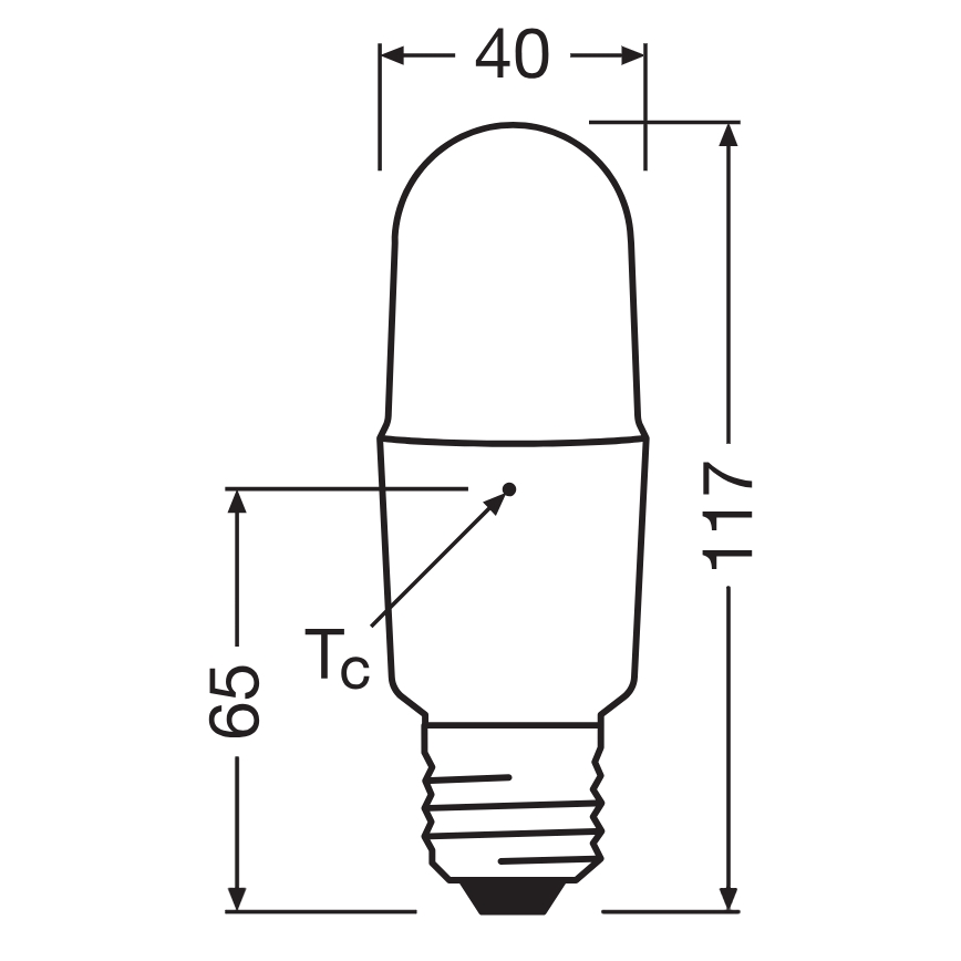 Bec LED dimabil STICK, soclu E27, 11W, 230V, 4000K, CRI 90 - Osram