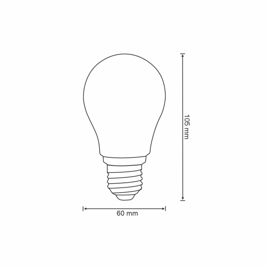 Bec LED dimabil VINTAGE A60 E27/7W/230V 2700-6500K Wi-Fi Tuya