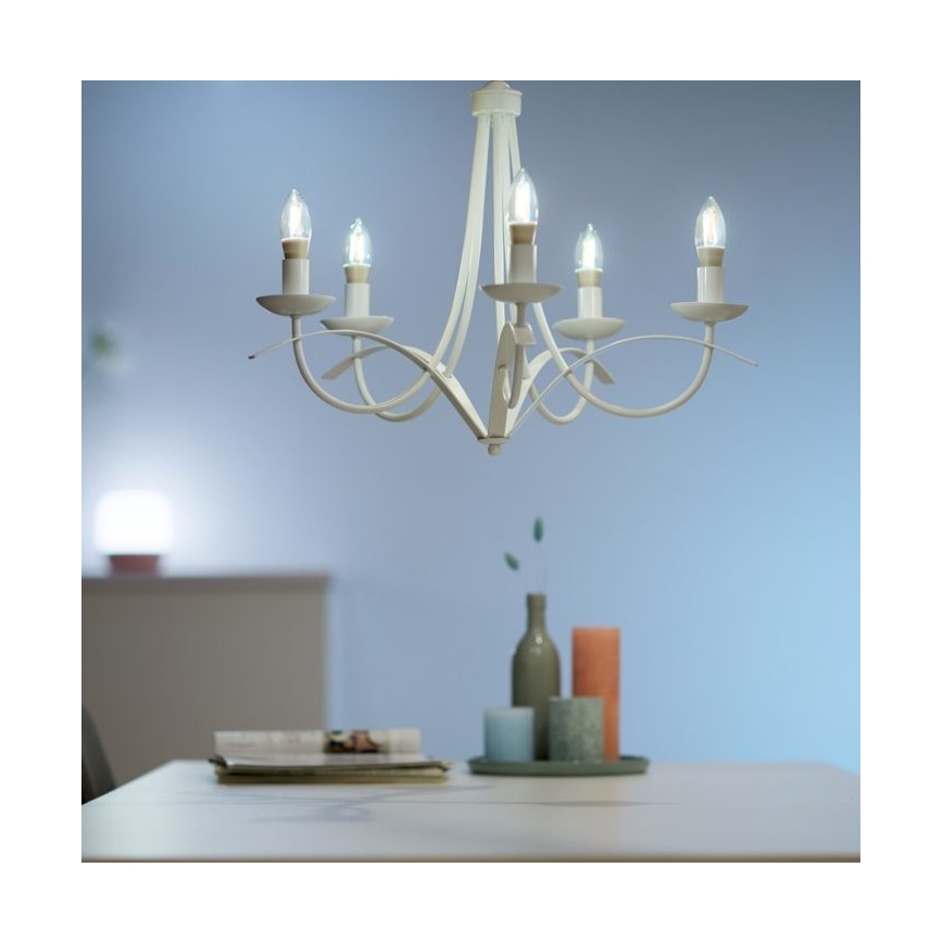 Bec LED dimabil VINTAGE FILAMENT C35 E14/4,9W/230V 2000-5000K CRI 90 Wi-Fi WiZ