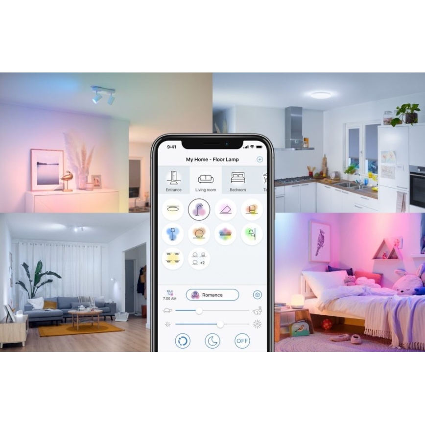 Bec LED dimabil VINTAGE FILAMENT C35 E14/4,9W/230V 2000-5000K CRI 90 Wi-Fi WiZ