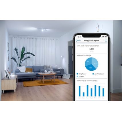 Bec LED dimabil VINTAGE FILAMENT C35 E14/4,9W/230V 2000-5000K CRI 90 Wi-Fi WiZ