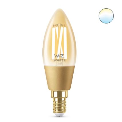 Bec LED dimabil VINTAGE FILAMENT C35 E14/4,9W/230V 2000-5000K CRI 90 Wi-Fi WiZ