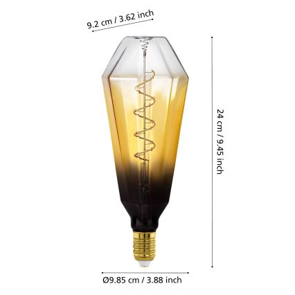 Bec LED dimabil VINTAGE E27/4W/230V 1700K bej - Eglo 110236