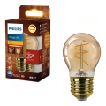 Bec LED dimabil VINTAGE Philips P45 E27/3,1W/230V 2200K CRI 90