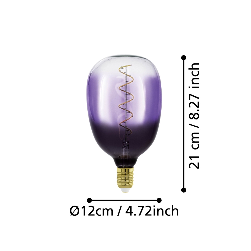 Bec LED dimabil VINTAGE T120 E27/4W/230V 1800K violet - Eglo 110226
