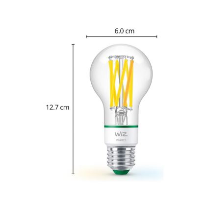 Bec LED dimabil WiZ A60 E27/4,3W/230V 2700-4000K CRI 90 Wi-Fi