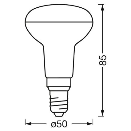 Bec LED reflector dimabil SMART+ R50 E14/3,3W/230V 2700-6500K Wi-Fi - Ledvance