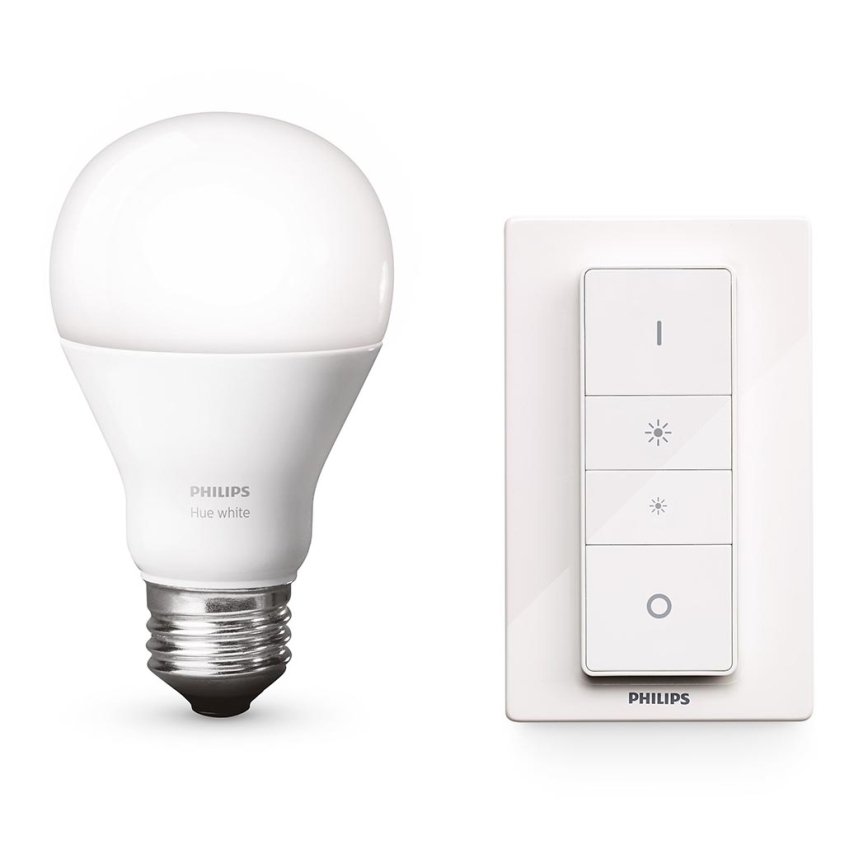 Bec LED dimmabil Philips Hue WIRELESS DIMMING KIT 1xE27/9,5W/230V