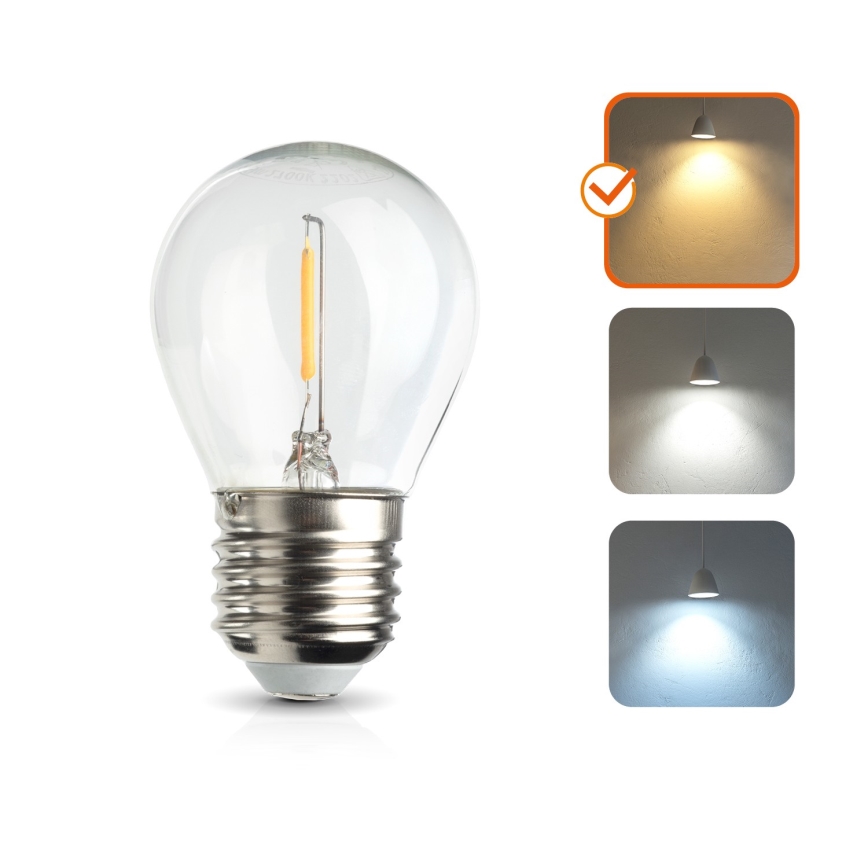 Bec LED E27/1,3W/230V 2700K