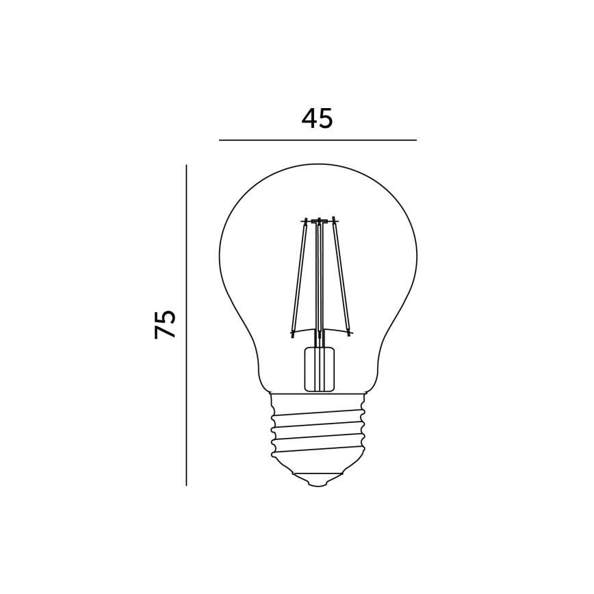 Bec LED E27/1,3W/230V 2700K