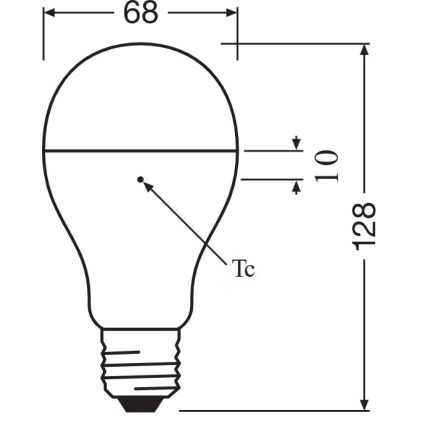 Bec LED E27/19W/230V 6500K - Osram