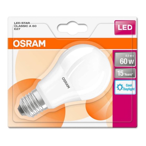 Bec LED E27/8,5W/230V 6500K - Osram