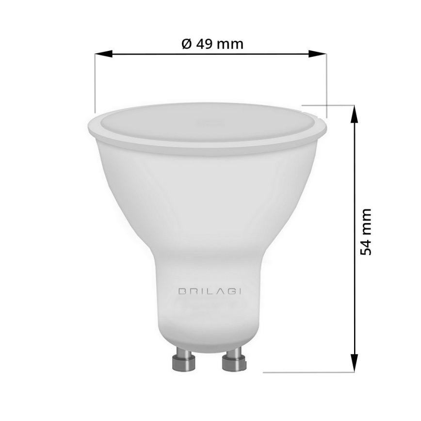Bec LED ECOLINE GU10/7W/230V 4000K Brilagi