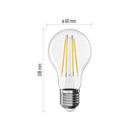 Bec LED FILAMENT A60 E27/5W/230V 4000K