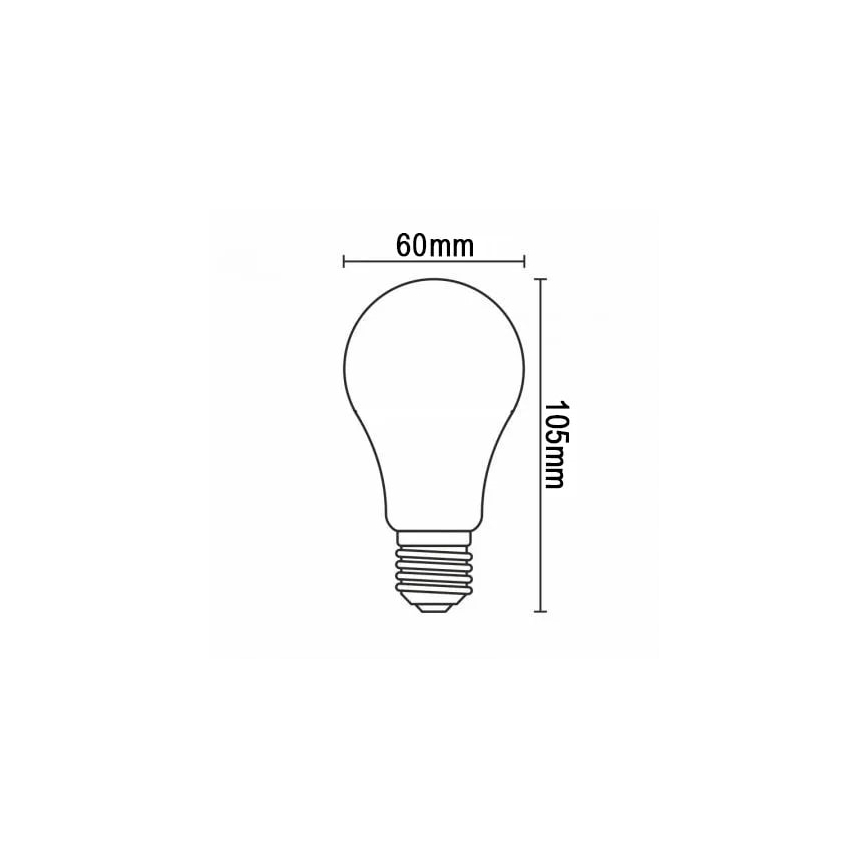 Bec LED FILAMENT A60 E27/8W/230V 4000K