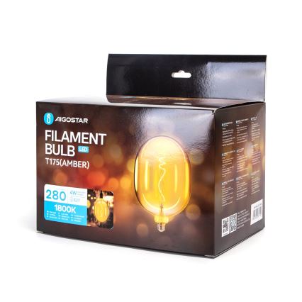 Bec LED FILAMENT Aigostar E27/4W/230V 1800K